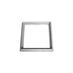 Cadre pour grille de sol gris 200 x 200 mm fitt
