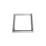 Cadre pour grille de sol gris 300 x 300 mm fitt