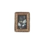 Cadre photo petite feuilles dors l. 10 x h. 15 cm emde