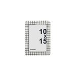 Cadre photo rsine carreaux noir l. 10 x h. 15 ornami