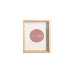 Cadre vitrine vide bois l. 30 x h. 40 cm