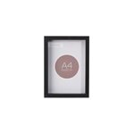 Cadre vitrine vide noir l. 21 x h. 29, 7 cm