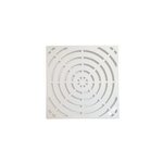 Caillebotis blanc en rsine l. 54, 5 x l. 54, 5 cm