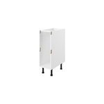 Caisson bas de cuisine à 2 casseroliers blanc l. 30 cm caraway innovo goodhome Caisson bas de cuisine à 2 casseroliers blanc l. 30 cm caraway innovo goodhome