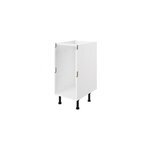 Caisson bas de cuisine à 2 casseroliers blanc l. 40 cm caraway innovo goodhome Caisson bas de cuisine à 2 casseroliers blanc l. 40 cm caraway innovo goodhome