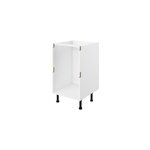 Caisson bas de cuisine à 2 casseroliers blanc l. 60 cm caraway innovo goodhome Caisson bas de cuisine à 2 casseroliers blanc l. 60 cm caraway innovo goodhome