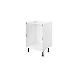 Caisson bas de cuisine à 2 casseroliers blanc l. 80 cm caraway innovo goodhome Caisson bas de cuisine à 2 casseroliers blanc l. 80 cm caraway innovo goodhome