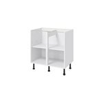 Caisson bas de cuisine caraway goodhome blanc h. 72 cm x l. 80 cm