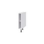 Caisson bas de cuisine goodhome caraway blanc h. 72 cm x l. 15 cm