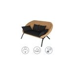 Canapé de jardin goodhome loa effet rotin Canapé de jardin goodhome loa effet rotin