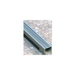Caniveau pro self 1, 2 bton polyester et acier galvanis l. 11, 8 x l. 100 cm