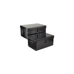 Cantine acier l. 50 / 55 cm snor noir, lot de 2