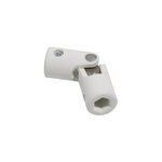 Cardan polyamide blanc, rond 12 / rond 12