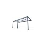 Carport adossé aluminium gris ral 7016 cosmeo 3 x 6 m alumin'home Carport adossé aluminium gris ral 7016 cosmeo 3 x 6 m alumin'home