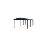 Carport aluminium 2 voitures 3. 59 x 8. 63m canopia arcadia 8500