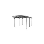 Carport en aluminium anthracite 3 x 5 m