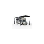 Carport en aluminium 3. 59 x 8. 63m hauteur rglable canopia arcadia alpine 8500