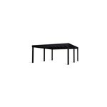 Carport aluminium noir oslo 6 x 6 m canopia palram