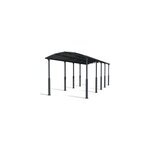 Carport arcadia alpine 106 gris anthracite toit arrondi 10, 7 x 3, 59 m Carport arcadia alpine 106 gris anthracite toit arrondi 10, 7 x 3, 59 m