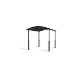 Carport arcadia alpine 43 gris anthracite toit arrondi 4, 35 x 3, 59 m
