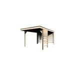 Carport bois avec toiture en voliges 16mm decor et jardin taho