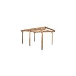 Carport en bois sans toit 15, 2m 3 x 5m