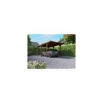 Carport bois toit plat victor cerland 16, 5 m�