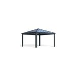 Carport en aluminium 4. 22 x 4. 22m canopia colorado