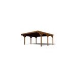 Carport double bois toit plat victor cerland Carport double bois toit plat victor cerland