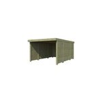 Carport bois gardenas mordern 3 côtés fermés Carport bois gardenas mordern 3 côtés fermés