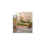 Carré potager 2 étages mon petit potager treillis design 125 x 60 x h. 100 cm Carré potager 2 étages mon petit potager treillis design 125 x 60 x h. 100 cm