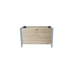 Carré potager bois et zinc galva 78 x 52 x h. 48 cm Carré potager bois et zinc galva 78 x 52 x h. 48 cm