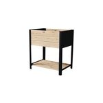Carré potager bois et zinc noir 78 x 36 x h. 72 cm Carré potager bois et zinc noir 78 x 36 x h. 72 cm