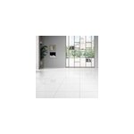 Carrelage sol blanc poli 60 x 60 cm latinie 2