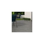 Carrelage sol ext�rieur en gr�s c�rame �maill� effet b�ton gris marengo l. 45 x l. 45 x �p. 0. 85 cm ...