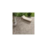 Carrelage sol ext�rieur en gr�s c�rame �maill� effet b�ton taupe l. 60 x l. 60 x �p. 0. 95 cm rohe