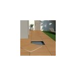 Carrelage sol ext�rieur en gr�s c�rame �maill� effet bois naturel l. 60 x l. 60 x �p. 2 cm parkwood