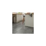 Carrelage sol gris fonc effet bton l. 60 x l. 30 cm x p. 10 mm - lot de 8, goodhome smooth