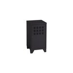 Casier de bureau en métal 1 porte avec pieds snor noir h. 74 x l. 40 cm Casier de bureau en métal 1 porte avec pieds snor noir h. 74 x l. 40 cm