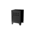 Casier de rangement en métal noir snor h. 57, 5 x l. 40 x p. 40, 5 cm Casier de rangement en métal noir snor h. 57, 5 x l. 40 x p. 40, 5 cm
