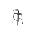 Chaise haute de jardin proloisirs eos en aluminium - coloris graphite - hauteur 104 cm Chaise haute de jardin proloisirs eos en aluminium - coloris graphite - hauteur 104 cm