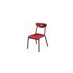 Chaise de jardin en aluminium rouge proloisirs smiley