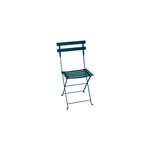 Chaise de jardin fermob bistro acier bleu acapulco h. 82 cm