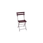 Chaise de jardin fermob bistro cerise noire h. 82 cm