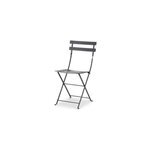 Chaise de jardin pliante fermob bistro en métal - coloris carbone - hauteur 82 cm Chaise de jardin pliante fermob bistro en métal - coloris carbone - hauteur 82 cm