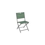 Chaise de jardin pliante modula aluminium et polyester vert h. 87 cm