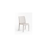 Chaise de jardin slat grosfillex l. 53 x p. 58 x h. 88 cm gris lin