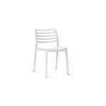 Chaise de jardin wind polypropyl�ne blanc l. 50, 4 x p. 54, 6 x h. 78, 4 cm
