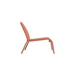 Chaise longue aluminium et textilène pop terracotta arcane Chaise longue aluminium et textilène pop terracotta arcane