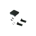 Chapeau carr mtal et plastique neva anthracite 7, 5 x h. 3, 7 cm + fixation anthracite